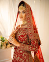 Lehenga - Straight Cut Red 2691